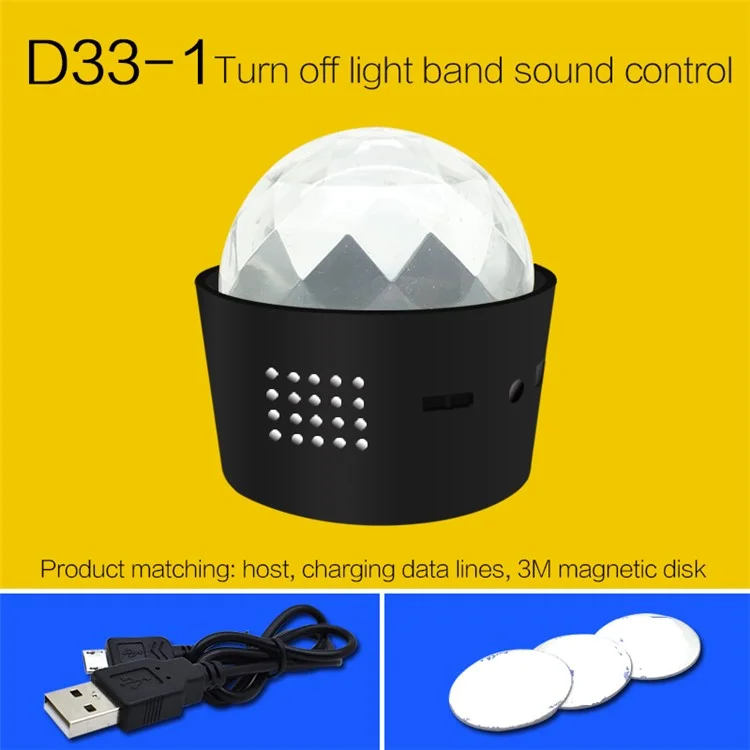 Mini Portátil LED LED DJ Control de Voz LED Ambiente LED Leche LED Decorativa - Rango