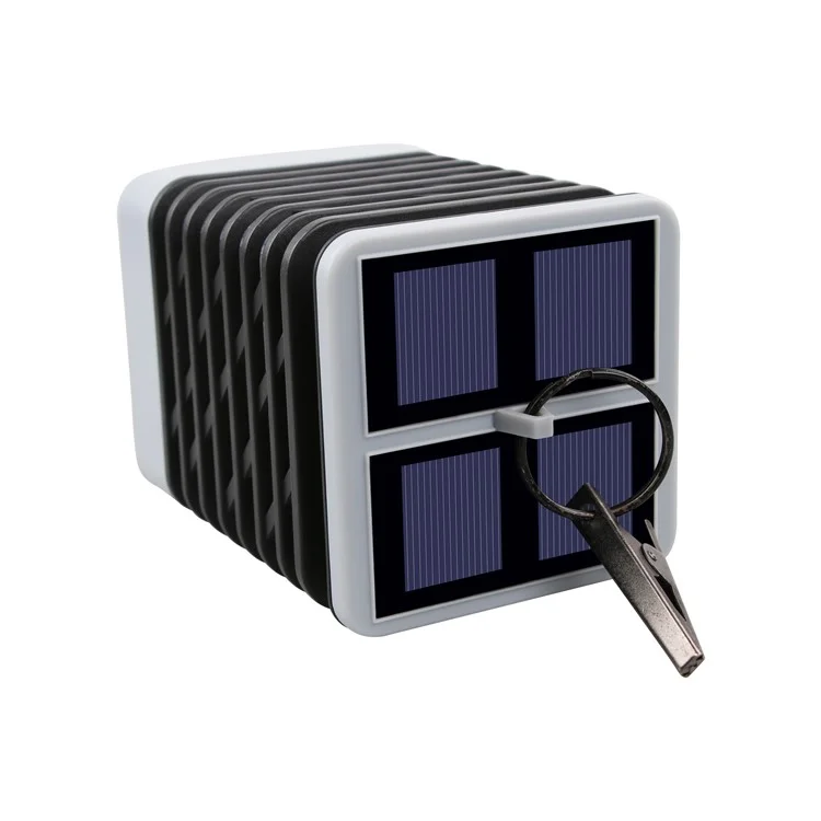 Hanging LED Solar Lantern Candles for Outdoor Garden Lawn Yard - Black / White