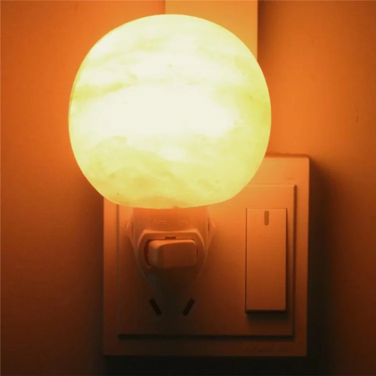 YouOKLight YK2295 7W 120V Warm White Himalayan Globe Sphere Salt Lamp  - US Plug