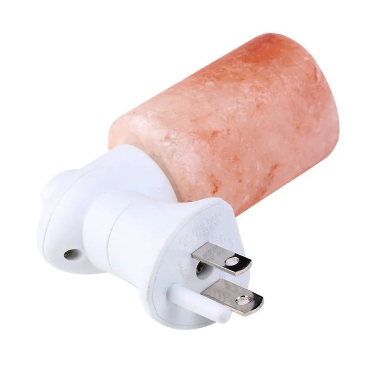 YOUOKLIGHT YK2299 Mini Himalayan Salt Lamp Cylinder Shape Air Purifier Warm White Wall Light - US Plug