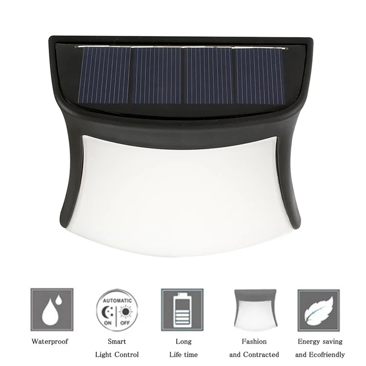 YOUOKLIGHT YK6420 Waterproof Solar Charging Outdoor LED Wall Light Garden Yard Wall Lamp