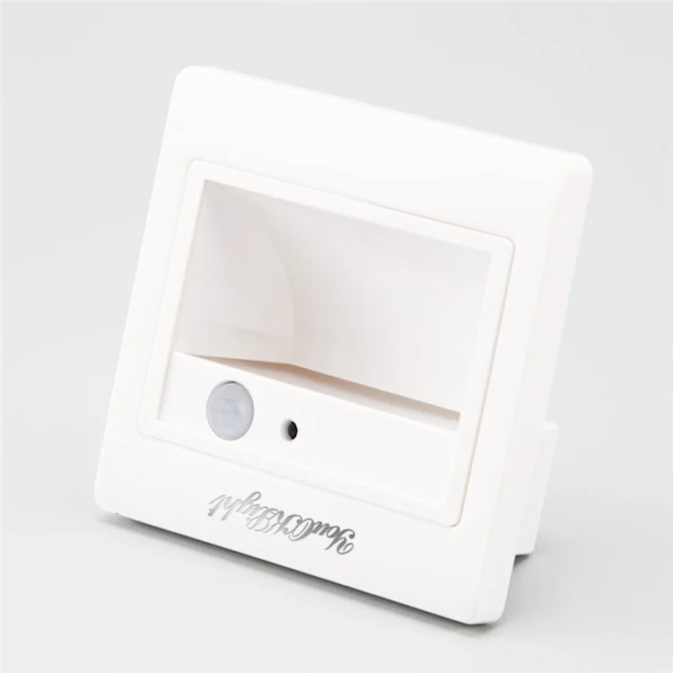 YOUOKLIGHT YK2306 LED Motion Sensor Footlight Wall Light Lamp for Stairs Step Corner - Warm White Light