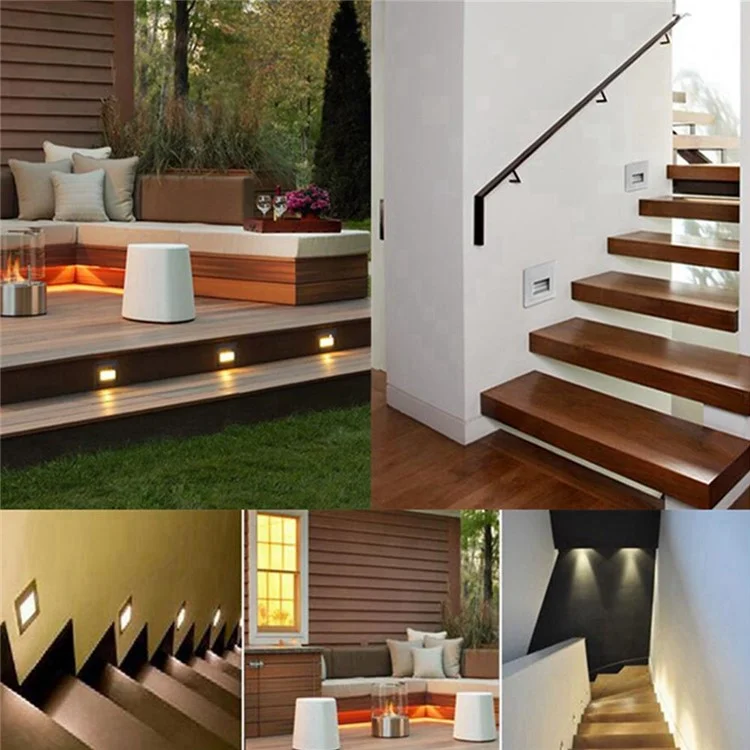 YOUOKLIGHT YK2306 LED Motion Sensor Footlight Wall Light Lamp for Stairs Step Corner - Warm White Light