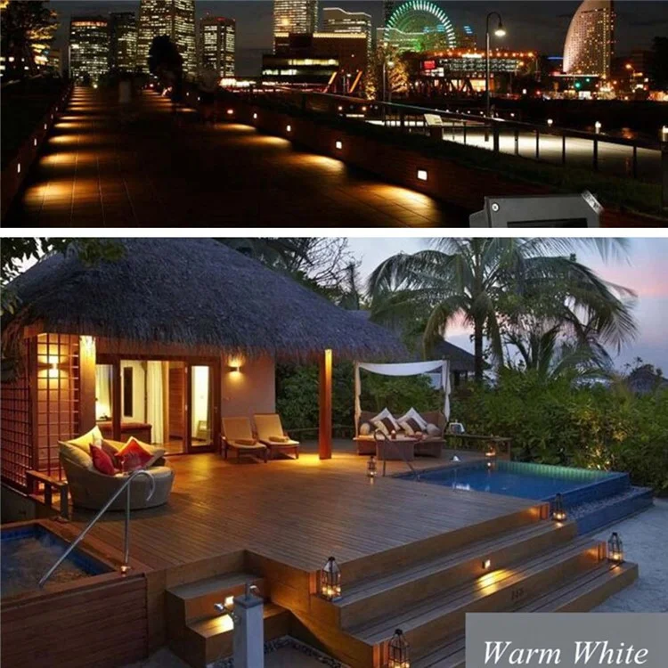 YOUOKLIGHT YK2306 LED Motion Sensor Footlight Wall Light Lamp for Stairs Step Corner - Warm White Light