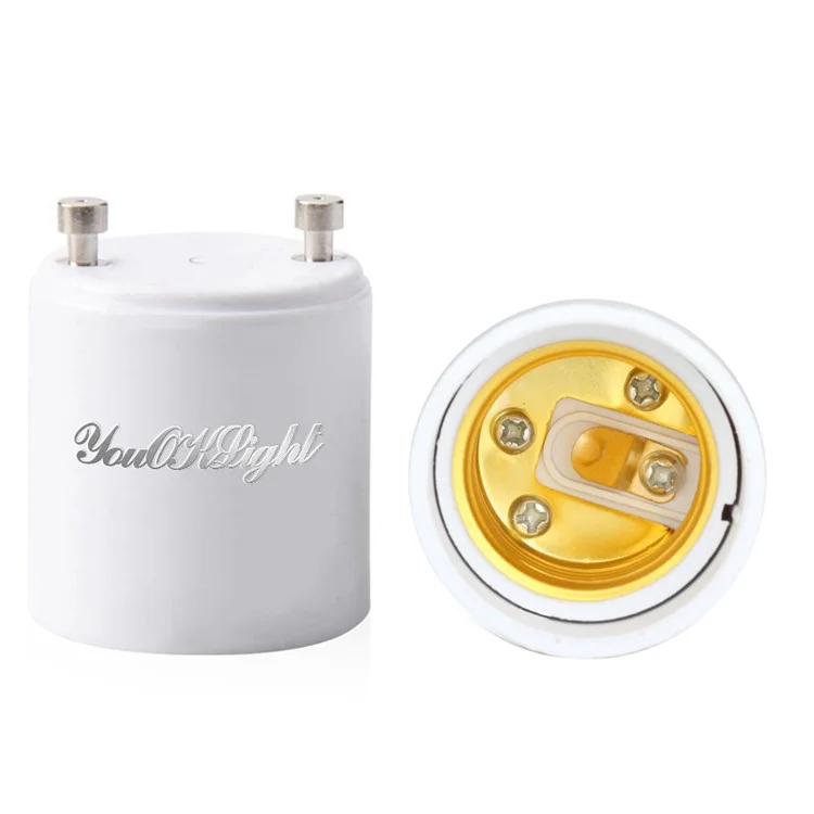 YOUOKLIGHT YK6619 12Pcs/Set GU24 Pin Base Fixture to E26 E27 Standard Screw-in Socket Adapter