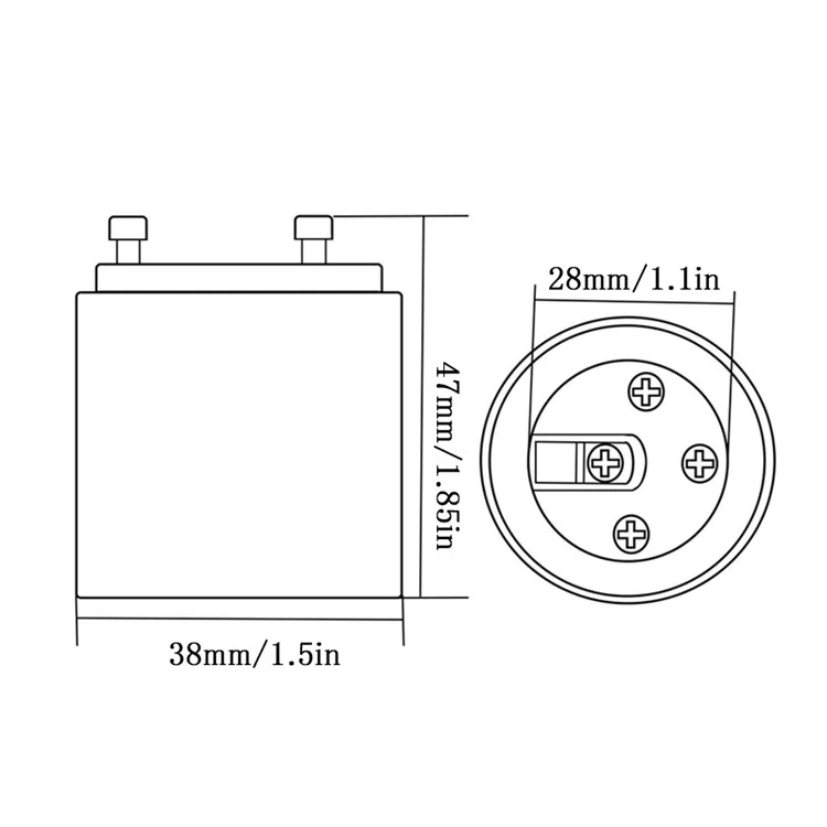 YOUOKLIGHT YK6619 12Pcs/Set GU24 Pin Base Fixture to E26 E27 Standard Screw-in Socket Adapter