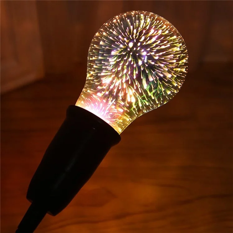 YOUOKLIGHT YK0854 A60 E27 Novelty 3D LED Fireworks Light Bulb Vintage Atmosphere Decorative Christmas Bulb Light