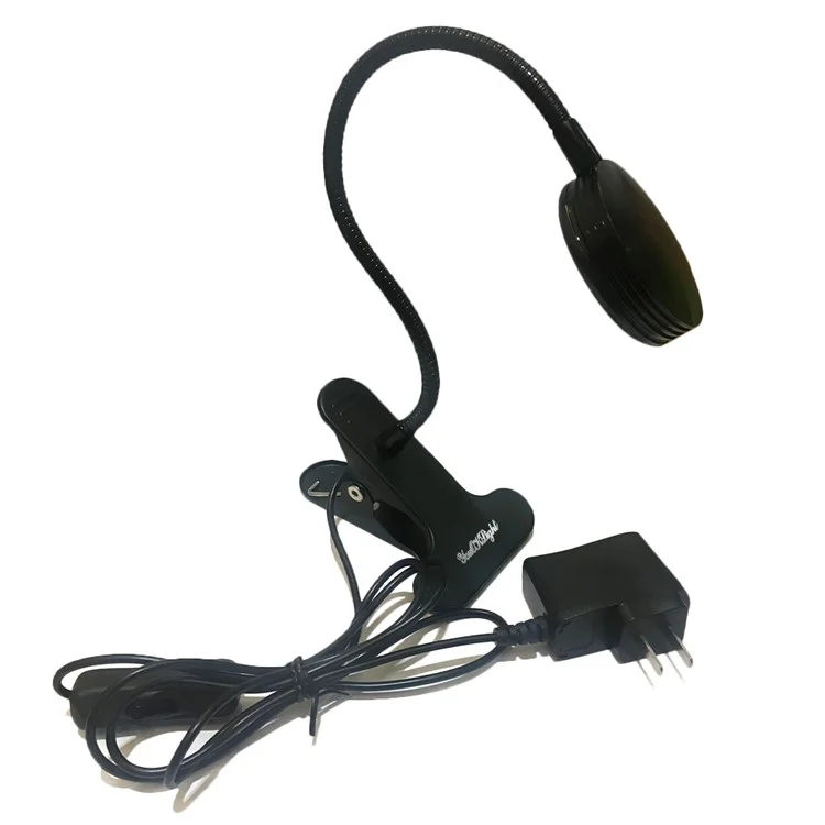 YOUOKLIGHT YK2310 3W Goose Neck Clip-on Desk LED Lamp - US Plug