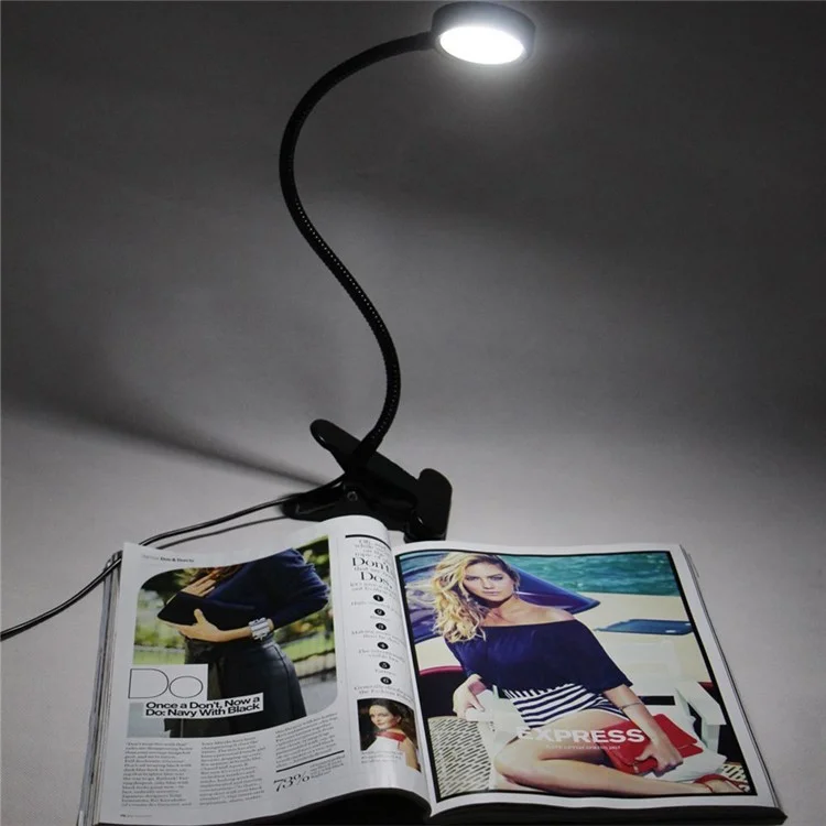 YOUOKLIGHT YK2310 3W Goose Neck Clip-on Desk LED Lamp - US Plug