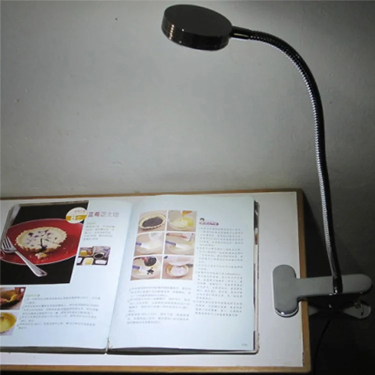 YOUOKLIGHT YK2310 3W Goose Neck Clip-on Desk LED Lamp - US Plug