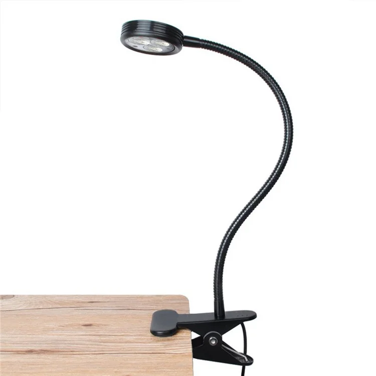 YOUOKLIGHT YK2310 3W Goose Neck Clip-on Desk LED Lamp - US Plug