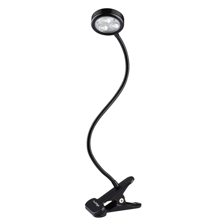 YOUOKLIGHT YK2310 3W Goose Neck Clip-on Desk LED Lamp - US Plug