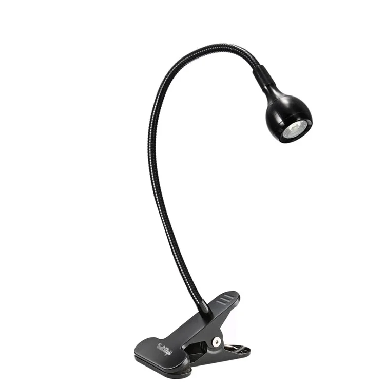 YOUOKLIGHT YK2309 1W Clip-on Desk LED Lamp Flexible Goose Neck LED Light - US Plug