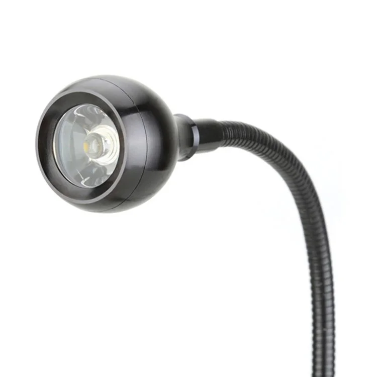 YOUOKLIGHT YK2309 1W Clip-on Desk LED Lamp Flexible Goose Neck LED Light - US Plug