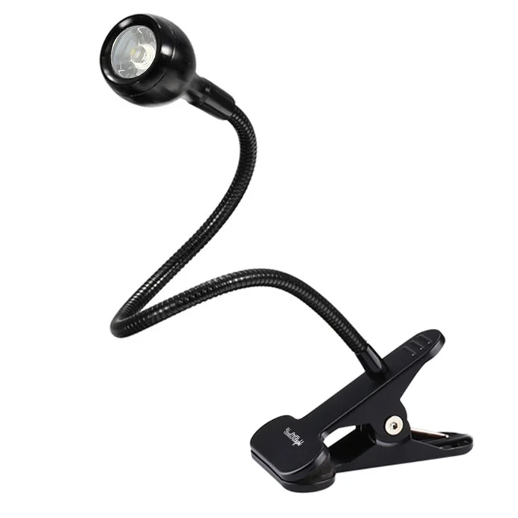 YOUOKLIGHT YK2309 1W Clip-on Desk LED Lamp Flexible Goose Neck LED Light - US Plug
