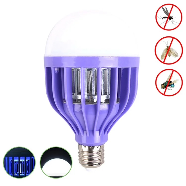 YOUOKLIGHT E27 12W 3 Mode Bug Zapper Light Bulb Insect Killer Mosquito Zapper Lamp
