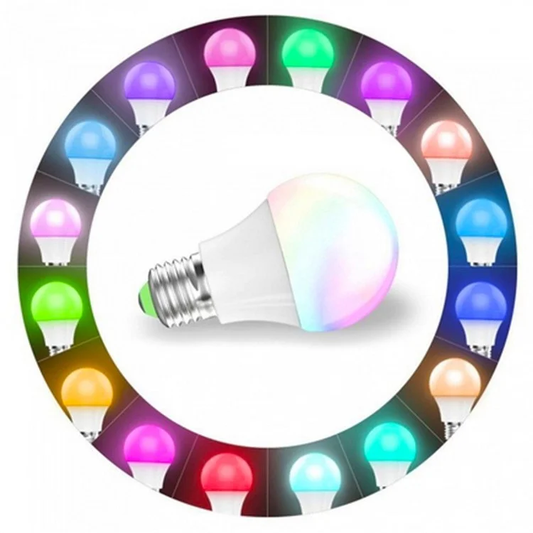 6W RGB Wireless WiFi LED Smart Light Bulb Work with Echo Alexa AC 120V