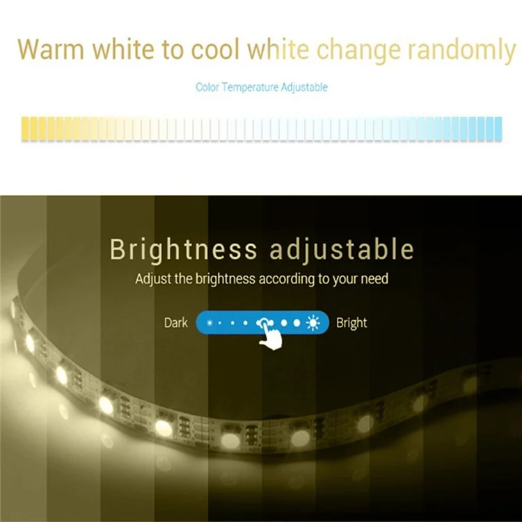 ZIGBEE 5m Smart Home 5050SMD LED Color Temperature Light Strip - EU Plug