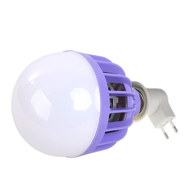 YOUOKLIGHT YK0068 12W 3-Mode Insect Fly Killer Mosquito Bug Zapper Lamp Light Bulb With E27 to EU Plug