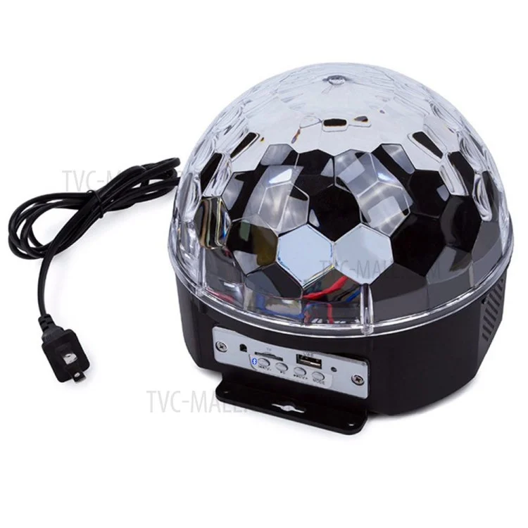 YouOKLight 9-Color LED Music Crystal Magic Ball Light MP3 USB Bluetooth Disco DJ Stage Light with Remote Control - EU Plug
