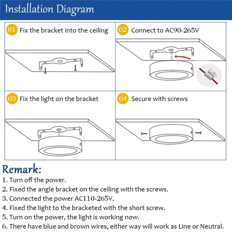 YOUOKLIGHT YK2034 LED Panel Light Motion Sensor 18W 6000K Cold White Light Ceiling Lamp