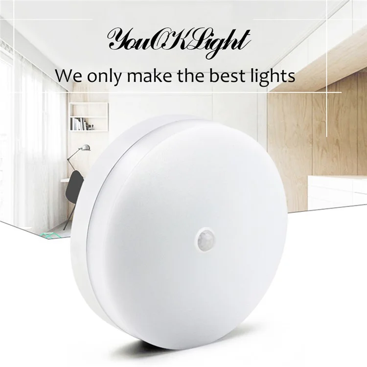 YOUOKLIGHT YK2034 LED Panel Light Motion Sensor 18W 6000K Cold White Light Ceiling Lamp