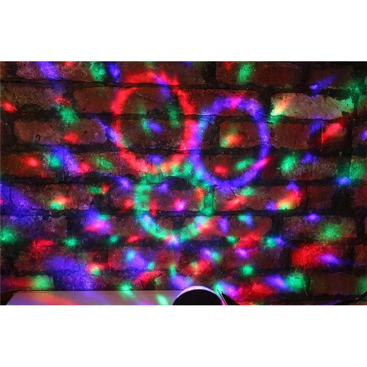 YOUOKLIGHT 7 Light Molds LED RGB Вращающийся диско-шар для вечеринок - Евро-вилка