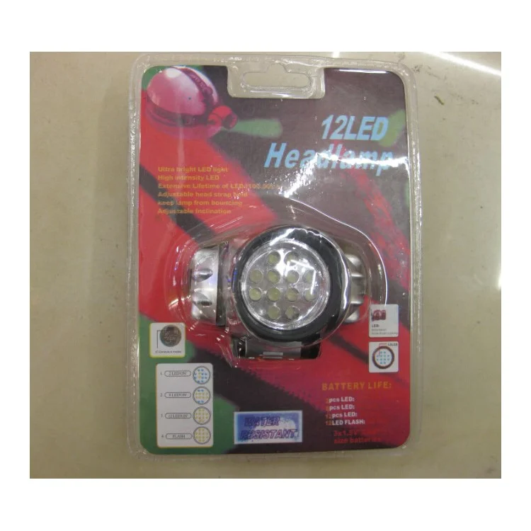 Headlamp Head Mount 12-LED Light for Hunting Exploration Camping
