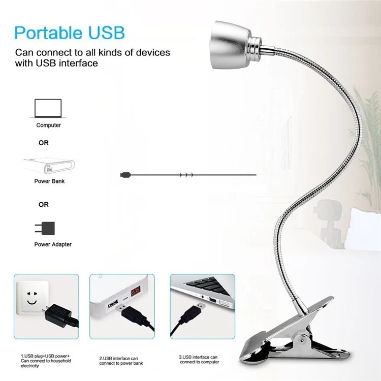 Anpress Dimmable Eye-Care LED Desk Lamp Energy Efficient Table Lamp with Flexible Gooseneck