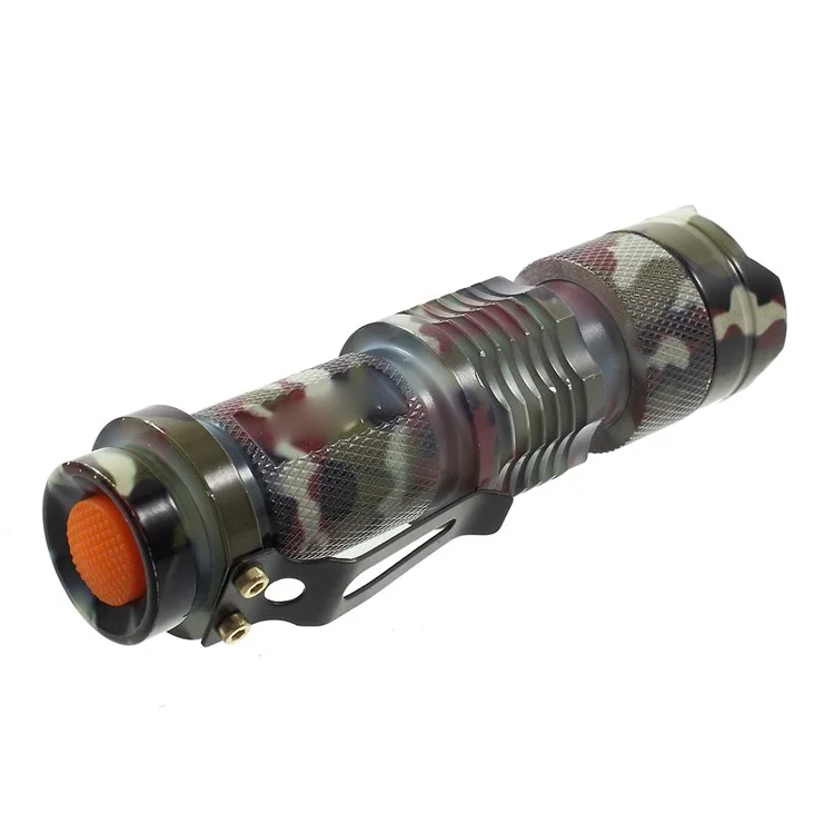 XLD-006G Outdoor CREE LED Flashlight 10W 1100LM 200m Light Range - Army Green Camouflage