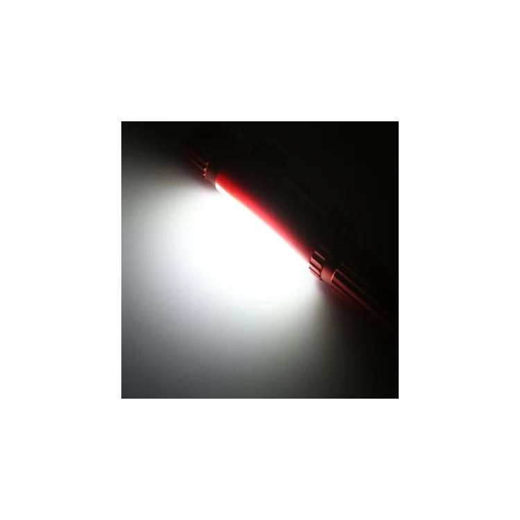 Mini 160LM COB LED Flashlight Waterproof USB Work Light - Red