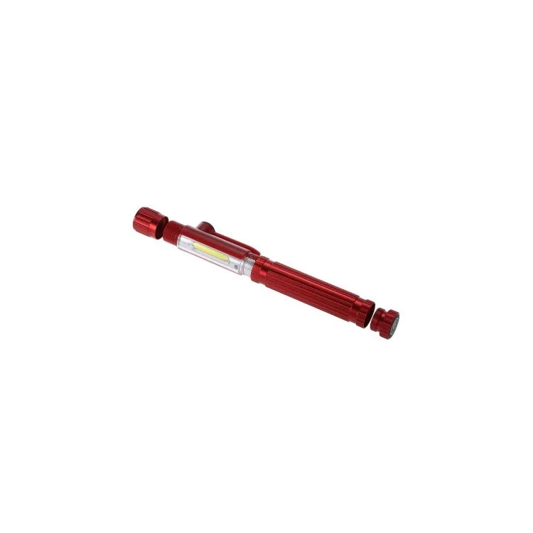 Mini 160LM COB LED Flashlight Waterproof USB Work Light - Red