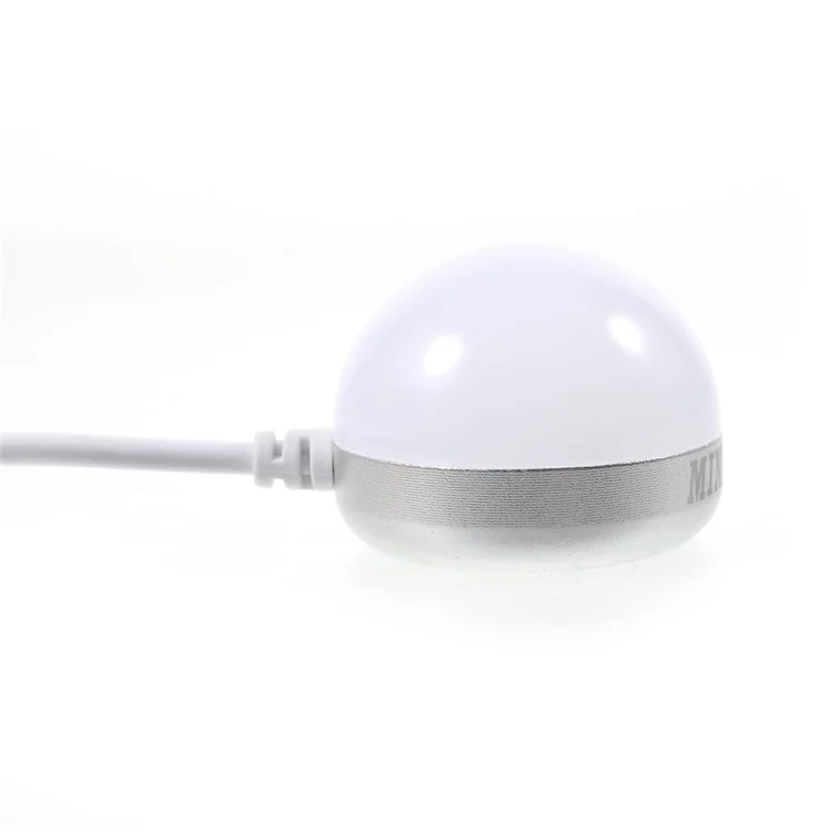DC5V 2W Magnetic Mini USB Light Bulb LED Lamp with 1.5m Switch Cable - White