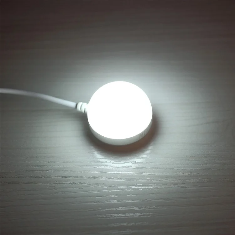 DC5V 2W Magnetic Mini USB Light Bulb LED Lamp with 1.5m Switch Cable - White