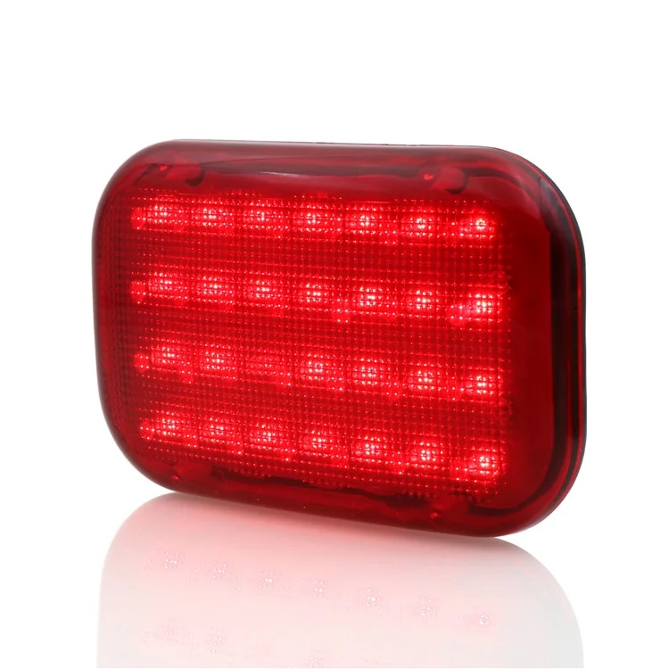 Magnetic Base 3W 28-LED Car Truck Emergency Signal Warning Flashing Light - Red