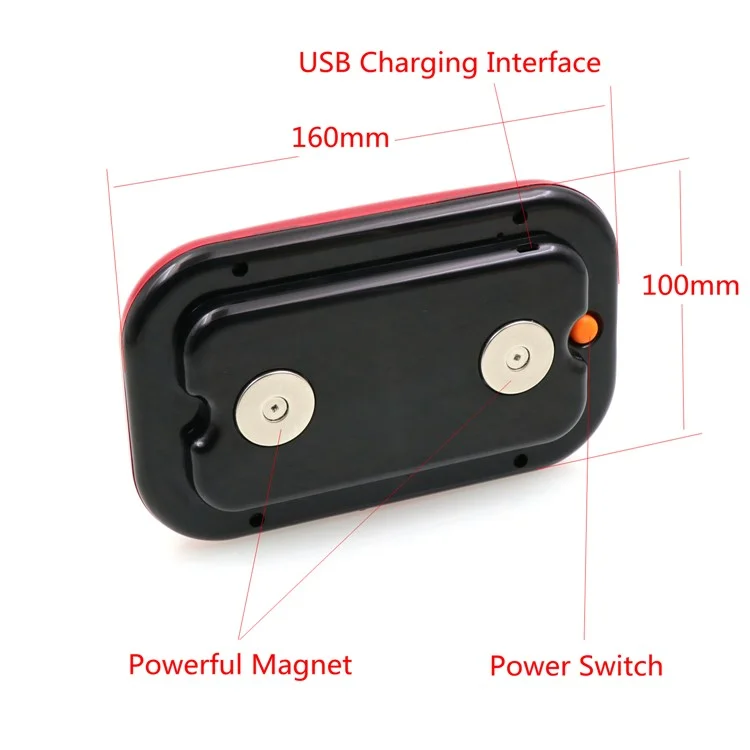 Magnetic Base 3W 28-LED Car Truck Emergency Signal Warning Flashing Light - Red