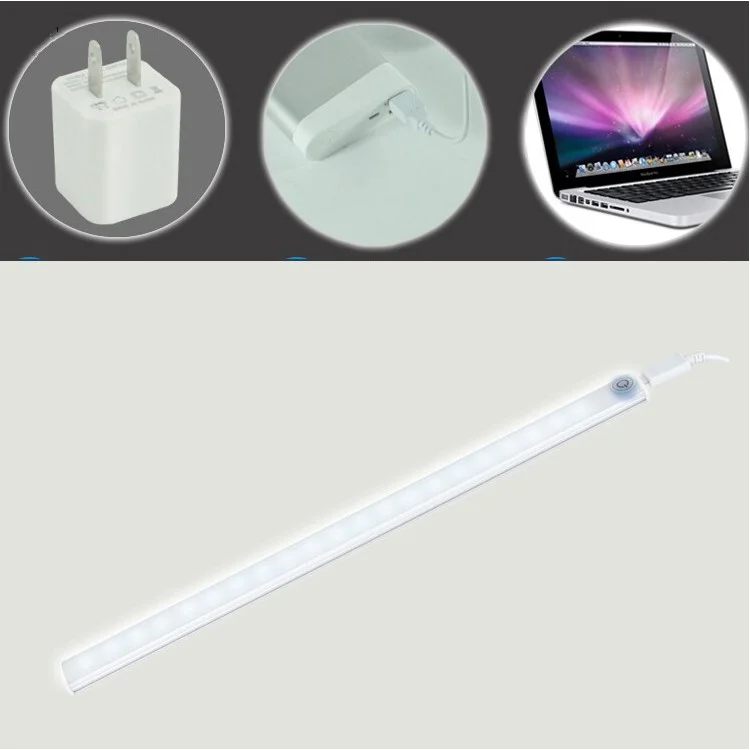 1611 LED Touched Bar-type Cabinet Light Ultra-thin USB LED Night Light - Adjustable Warm White