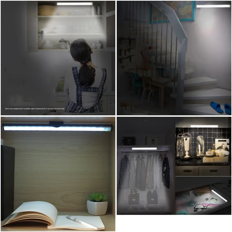 FYD1619 Portable Dimmable LED Night Light SOS Emergency Light Rechargeable USB Closet Light - White Light
