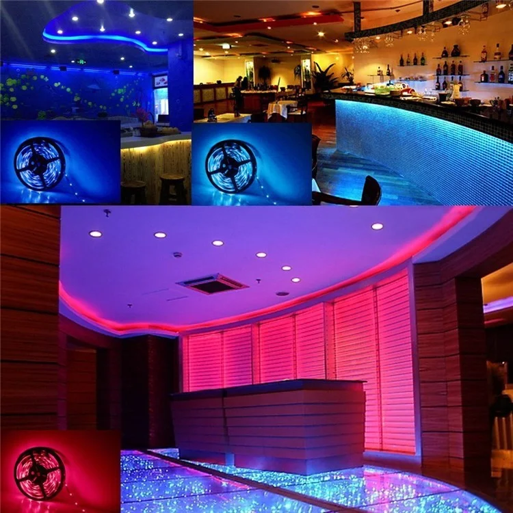 YK0420 IP65 Waterproof 10m DC12V Soft RGB LED Strip Light for Home Decoration