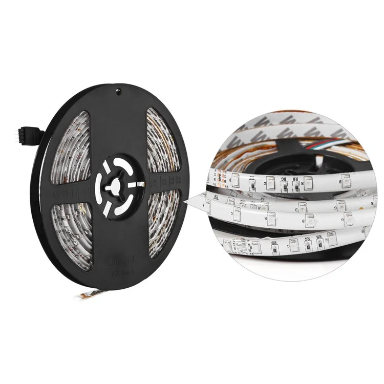 YK0421 IP65 Waterproof DC12V 10m Soft RGB LED Strip Light with IR Remote for Home Decoration