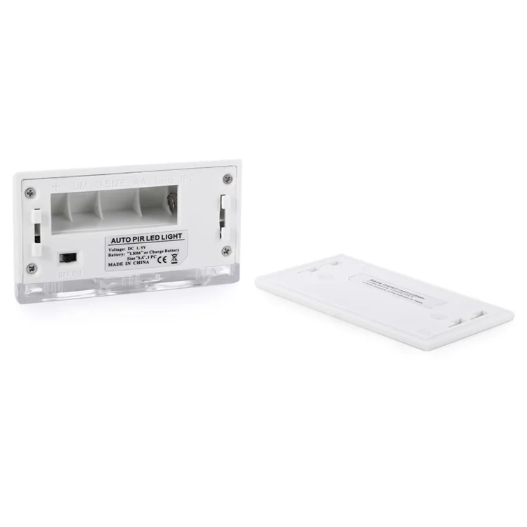 YK2256 Battery Powered Mini Auto PIR LED Light Motion Sensor Light