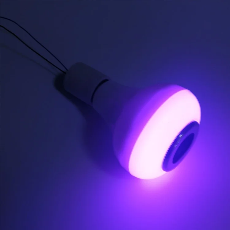 E27 5W Multi-color Dimmable LED Light Lamp with Wireless Bluetooth Stereo Speaker