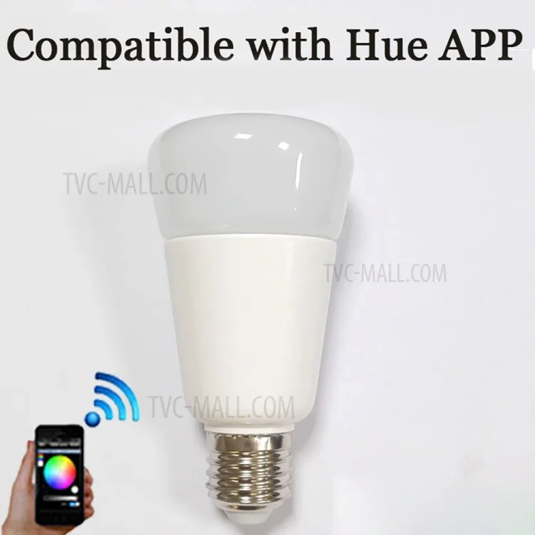 ZIGBEE E27 9W Home Dimmable Light Smart Bulb Support Smartphone APP Remote Control