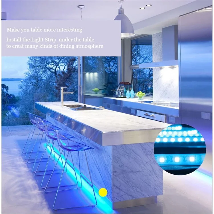 ZIGBEE 5m RGB 5050 SMD LED Light Strip Smart App Control LED Light Strip - EU Plug
