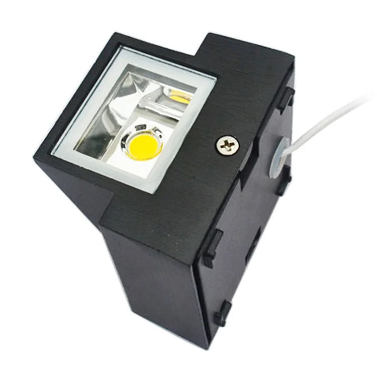 JIAWEN COB IP65 Waterproof Energy-saving 5W LED Wall Light AC 85-265V - Black / Cold White