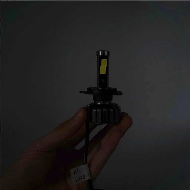 One Pair H4 N7 80W 8000LM 6000K Cool White LED Car Headlight