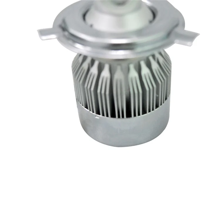 One Pair H4 C9 72W 7200LM 6000K Cool White LED Car Headlight