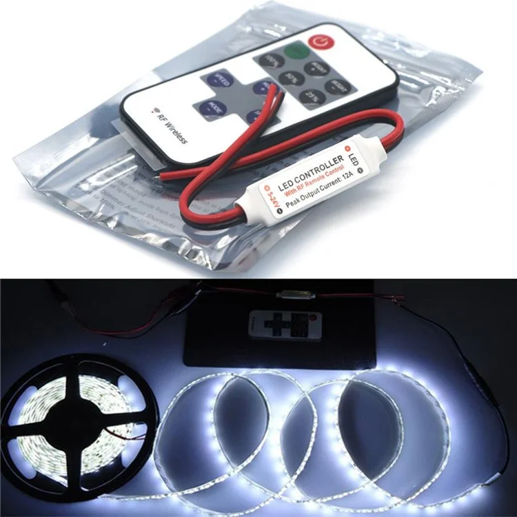 YouOKLight Mini RF 433.92MHz Single Color LED Strip Dimmer Controller Set
