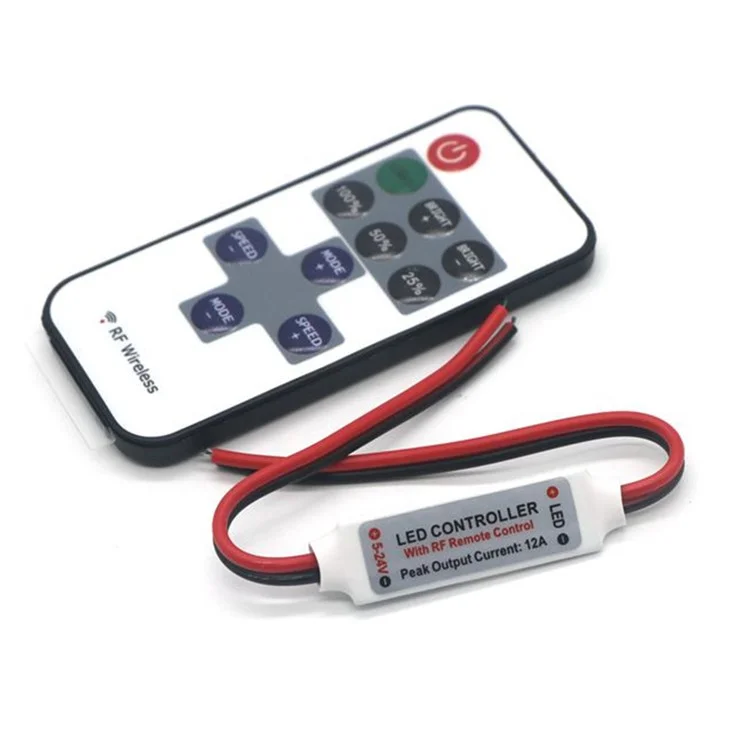 YouOKLight Mini RF 433.92MHz Single Color LED Strip Dimmer Controller Set