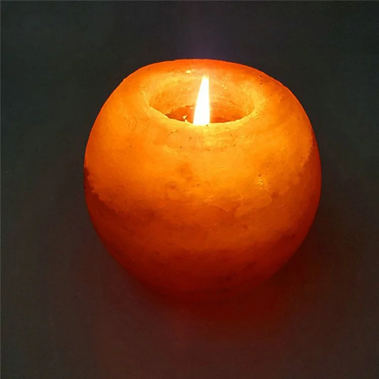 YOUOKLIGHT YK2297 Himalayan Natural Salt Rock Candle Holder Hand Carved Rock Tea Light